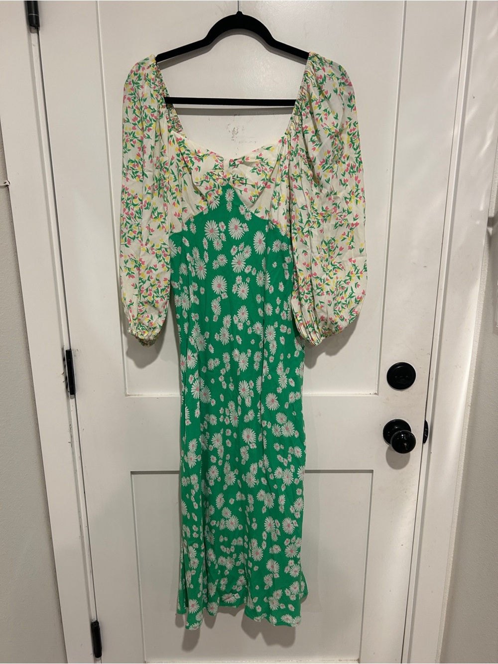 Rixo X Target Daisy Long Sleeve Swing Dress 8 - Picture 2 of 5